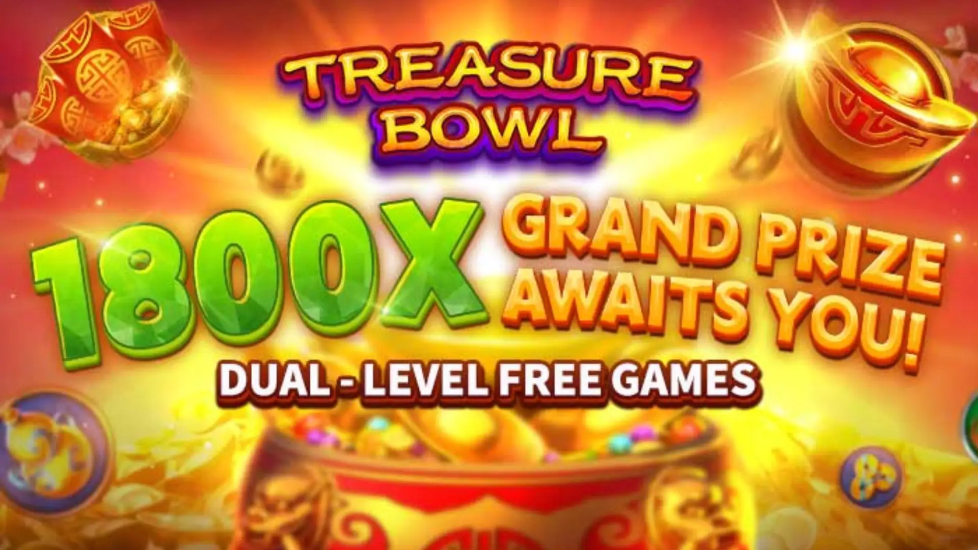 Multiplicadores Treasure Bowl egitopg - 7777x Máximo com Tigela Dourada